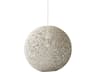 Adesso Havana Cream Rattan Off White Globe Pendant