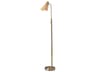 Adesso Cove Antique Brass Natural Rattan Floor Lamp