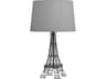 Adesso Eiffel Black Grey Fabric Buffet Lamp