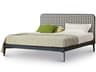 Arflex Suite Black Poplar Wood Upholstered California King Platform Bed