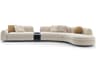 Arflex Edo Cream Upholstered Sectional Sofa