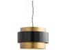 Arteriors Home Nolan 1-Light Vintage Brass Antique Drum Pendant