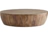 Arteriors Home Jacob Round Wood Washed Tobacco Coffee Table