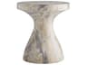 Arteriors Home Serafina Round Sahara Faux Marble End Table