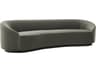 Arteriors Home Turner Sharkskin Gray Velvet Upholstered Sofa