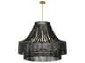 Arteriors Home Hannie 8-Light Gray Wash Antique Brass Chandelier