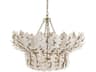 Arteriors Home Bilal 8-Light Ivory Antique Brass White Gold Chandelier