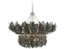 Arteriors Home Bilal 8-Light Eucalyptus Stain Antique Brass Green Chandelier