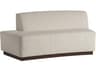 Arteriors Home Islander Vanilla Dark Walnut White Brown Upholstered Loveseat