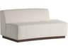 Arteriors Home Islander Vanilla Dark Walnut White Brown Upholstered Loveseat