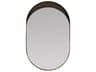Arteriors Home Inset Antique Brass Bronze Wall Mirror Oval