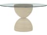 A.R.T. Furniture Cotiere Round Glass Beige Danish Cord Dining Table