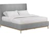A.R.T. Furniture Loft Gray Natural Maple Poplar Wood Upholstered Queen Panel Bed