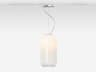 Artemide Gople White Chrome Cylinder Mini Pendant