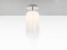 Artemide Gople Mini White Chrome Cylinder Semi Flush Mount