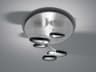 Artemide Mercury Mini Polished Aluminum Stainless Steel Flush Mount