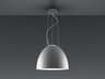 Artemide Nur Aluminum Silver Dome Pendant