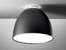 Artemide Nur Anthracite Grey Black Dome Flush Mount
