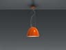 Artemide Nur Gloss Mini Gloss Orange Dome Mini Pendant