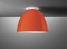 Artemide Nur Gloss Orange Dome Flush Mount