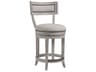 Artistica Aperitif Bianco Upholstered Swivel Counter Stool