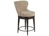 Artistica Willa Mocha Upholstered Swivel Counter Stool