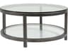 Artistica Metal Designs Per Se Round Glass Cocktail Table
