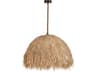 Avenue Lighting Malibu 1-Light Hemp Rope black Brown Pendant