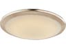 Avenue Lighting Cermack St Brushed Nickel Round Flush Mount