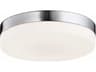 Avenue Lighting Cermack St Brushed Nickel Round Flush Mount