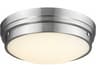 Avenue Lighting Cermack St Brushed Nickel Round Flush Mount