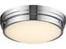 Avenue Lighting Cermack St Polished Chrome Round Flush Mount