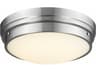 Avenue Lighting Cermack St Brushed Nickel Round Flush Mount