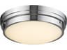 Avenue Lighting Cermack St Polished Chrome Round Flush Mount