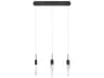 Avenue Lighting Aspen 3-Light Black Linear Pendant