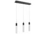 Avenue Lighting The Original Glacier 3-Light Black Linear Pendant