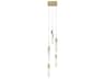 Avenue Lighting Aspen 5-Light Brushed Brass Linear Pendant