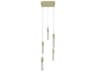 Avenue Lighting Boa 5-Light Brushed Brass Linear Mini Pendant