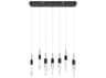 Avenue Lighting Aspen 7-Light Black Linear Pendant