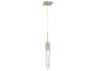 Avenue Lighting Aspen 1-Light Brushed Brass Linear Pendant