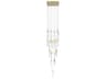 Avenue Lighting Aspen 25-Light Brushed Brass Linear Pendant