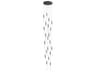 Avenue Lighting Main St 21-Light Black Linear Pendant