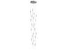 Avenue Lighting Main St 21-Light Polished Nickel Linear Pendant