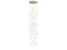 Avenue Lighting Main St 31-Light Brushed Brass Linear Pendant