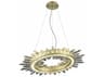 Avenue Lighting Aspen Brushed Brass Round Pendant