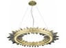 Avenue Lighting Aspen Brushed Brass Round Pendant