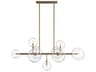 Avenue Lighting Delilah 9-Light Aged Brass Globe Island Pendant