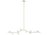 Avenue Lighting Hampton 10-Light Brushed Brass Globe Island Pendant
