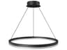 Avenue Lighting Circa Led Black Round Pendant