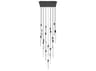 Avenue Lighting Alpine 31-Light White Black Linear Pendant
